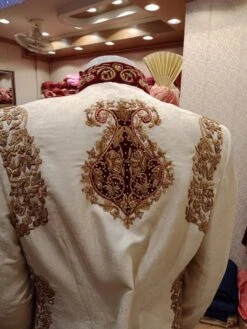 Pakistani Sherwani Royal Look In Offwhite Color Model# Men 1735 6 Pakistani Sherwani Royal Look In Offwhite Color Model# Men 1735 -LuxPak Bridal Studio Store 055E0F8E A7A7 4865 BC51 1807CCA03716