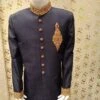 Latest Sherwani In Blue Jamawar Cloth Model# Men 1738 1 Latest Sherwani In Blue Jamawar Cloth Model# Men 1738 -LuxPak Bridal Studio Store 464F3ADC 51D3 42FE 970F 9552DD94B006