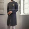 Pakistani Black Sherwani Wedding Mens Sherwani #GN32 1 Pakistani Black Sherwani Wedding Mens Sherwani #GN32 -LuxPak Bridal Studio Store BlackSherwaniWedding