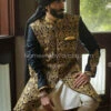 Black Sherwani For Wedding With Embroidery 2021 #GR50