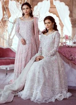 Embellished Blush Petunia Lehenga Gown Pakistani Bridal Dress -LuxPak Bridal Studio Store Blush Petunia Lehenga Gown Pakistani Bridal Dresses