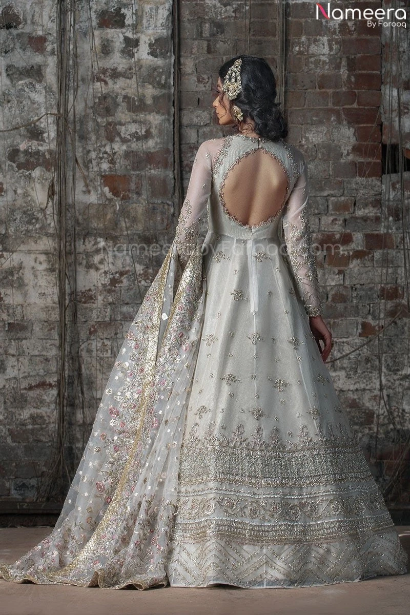 Frock Lehenga Punjabi Wedding Dress For Bride #BN772 4 Frock Lehenga Punjabi Wedding Dress For Bride #BN772 - Image 2