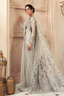 LuxPak Bridal Studio Store 8 LuxPak Bridal Studio Store -LuxPak Bridal Studio Store BridalGreySareePakistaniWeddingDress