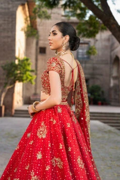 Bridal Wedding Dress In Choli Dupatta And Lehenga Style 12 Bridal Wedding Dress In Choli Dupatta And Lehenga Style -LuxPak Bridal Studio Store BridalWeddingDressinCholiDupattaandLehengaStyleOnline