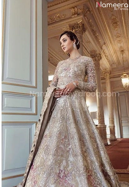 White Wedding Lehenga Bridal Pakistani Dress #BN792 6 White Wedding Lehenga Bridal Pakistani Dress #BN792 - Image 4