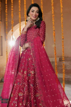 Classic Hot Pink Heavily Embellished Pakistani Wedding Lehenga Choli 11 Classic Hot Pink Heavily Embellished Pakistani Wedding Lehenga Choli -LuxPak Bridal Studio Store ClassicHotPinkHeavilyEmbellishedPakistaniWeddingLehengaCholi