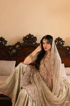 Pakistani Bridal Dress In Kameez Gharara Dupatta Style 12 Pakistani Bridal Dress In Kameez Gharara Dupatta Style -LuxPak Bridal Studio Store ClassicPakistaniBridalDressinKameezGhararaDupattaStyle