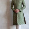 Designer Sage Green Sherwani Dress For Wedding #GN90 -LuxPak Bridal Studio Store DesignerSageGreenSherwaniDressforWedding