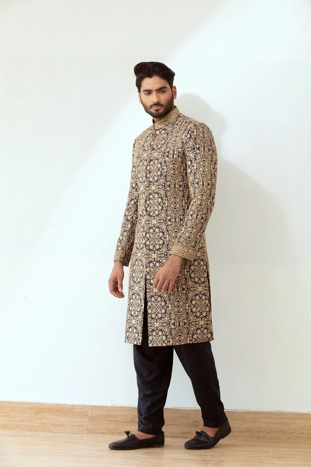 Designer Sherwani For Groom Pakistani Dress #GN78 3 Designer Sherwani For Groom Pakistani Dress #GN78