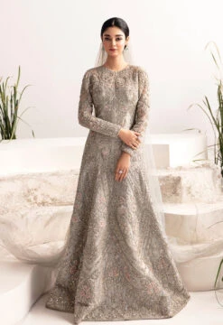 Embellished Walima Pakistani Bridal Dress In Gown Style