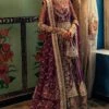 Flared Long Pishwas And Lehenga Pakistani Bridal Dress
