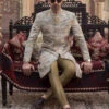 Pakistani Rich Floral Sherwani Suits For Men #GN31 2 Pakistani Rich Floral Sherwani Suits For Men #GN31 -LuxPak Bridal Studio Store FloralSherwani