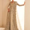 Gown Lehenga Style Silver Grey Pakistani Bridal Dress 2 Gown Lehenga Style Silver Grey Pakistani Bridal Dress -LuxPak Bridal Studio Store GownLehengaStyleSilverGreyPakistaniBridalDress
