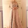 Gown Lehenga And Dupatta Style Pakistani Bridal Dress -LuxPak Bridal Studio Store GownLehengaandDupattaStylePakistaniBridalDress