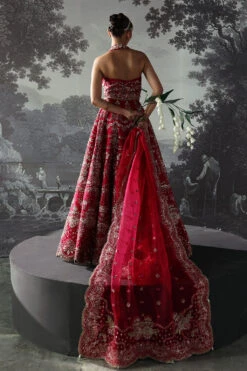 Bridal Dress In Fuchsia Pink Choli And Lehenga Style -LuxPak Bridal Studio Store LatestBridalDressinFuchsiaPinkCholiandLehengaStyle