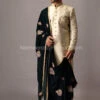 Latest Designer Sherwani For Groom With Shawl #GR34 -LuxPak Bridal Studio Store LatestDesignerSherwaniforGroomwithShawl
