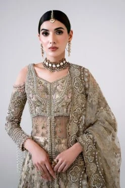 Gold Pakistani Bridal Dress In Gown And Lehenga Style 12 Gold Pakistani Bridal Dress In Gown And Lehenga Style -LuxPak Bridal Studio Store LatestGoldPakistaniBridalDressinGownandLehengaStyle 6c8982be b025 4021 87e9 6b16a647745f