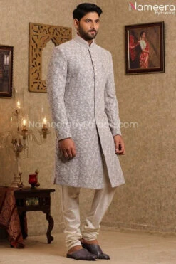 Latest Men's Wedding Sherwani For Groom Online #GR106 10 Latest Men's Wedding Sherwani For Groom Online #GR106 -LuxPak Bridal Studio Store LatestMen sWeddingSherwaniforGroomOnline 5