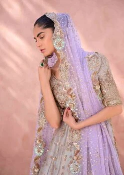 Pakistani Bridal Dress In Classic Lehenga Gown Style 9 Pakistani Bridal Dress In Classic Lehenga Gown Style -LuxPak Bridal Studio Store LatestPakistaniBridalDressinClassicLehengaGownStyle