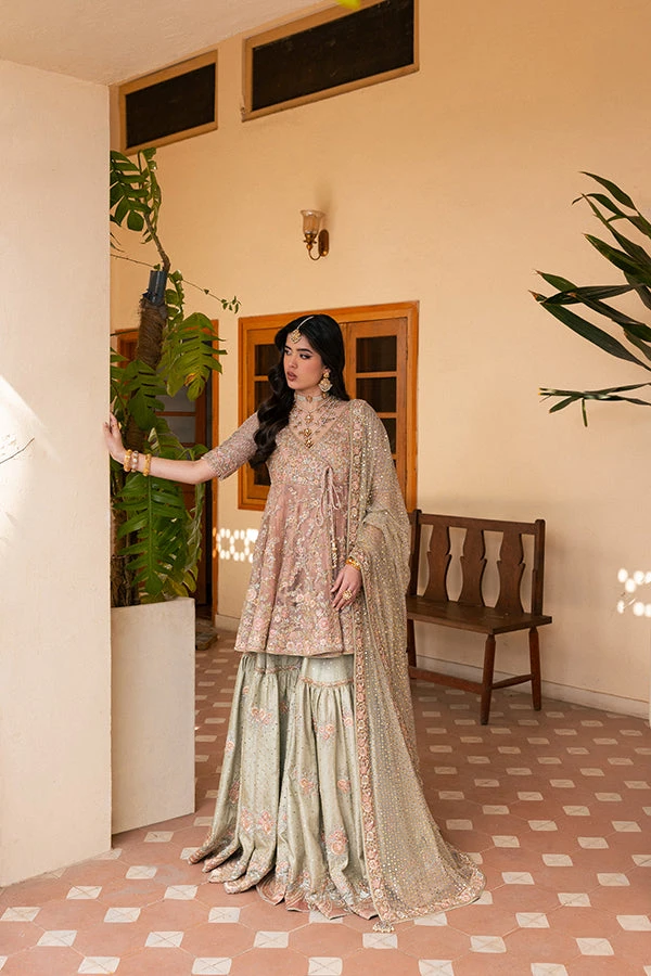 Pakistani Bridal Dress In Kameez Gharara Dupatta Style 5 Pakistani Bridal Dress In Kameez Gharara Dupatta Style - Image 3