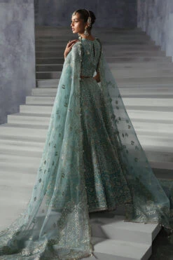 Pakistani Bridal Dress In Turquoise Choli Lehenga Style -LuxPak Bridal Studio Store LatestPakistaniBridalDressinTurquoiseCholiLehengaStyle