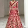 Latest Pakistani Red Bridal Dress In Gown Style #BS787 1 Latest Pakistani Red Bridal Dress In Gown Style #BS787 -LuxPak Bridal Studio Store LatestPakistaniRedBridalDressinGownStyle
