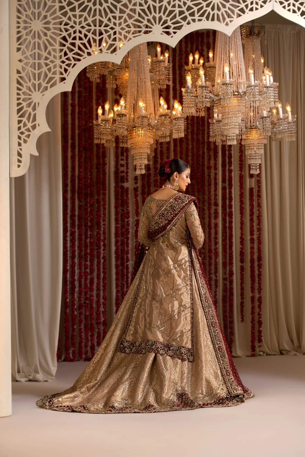 Pakistani Wedding Dress In Bridal Kameez Lehenga Style 4 Pakistani Wedding Dress In Bridal Kameez Lehenga Style - Image 2