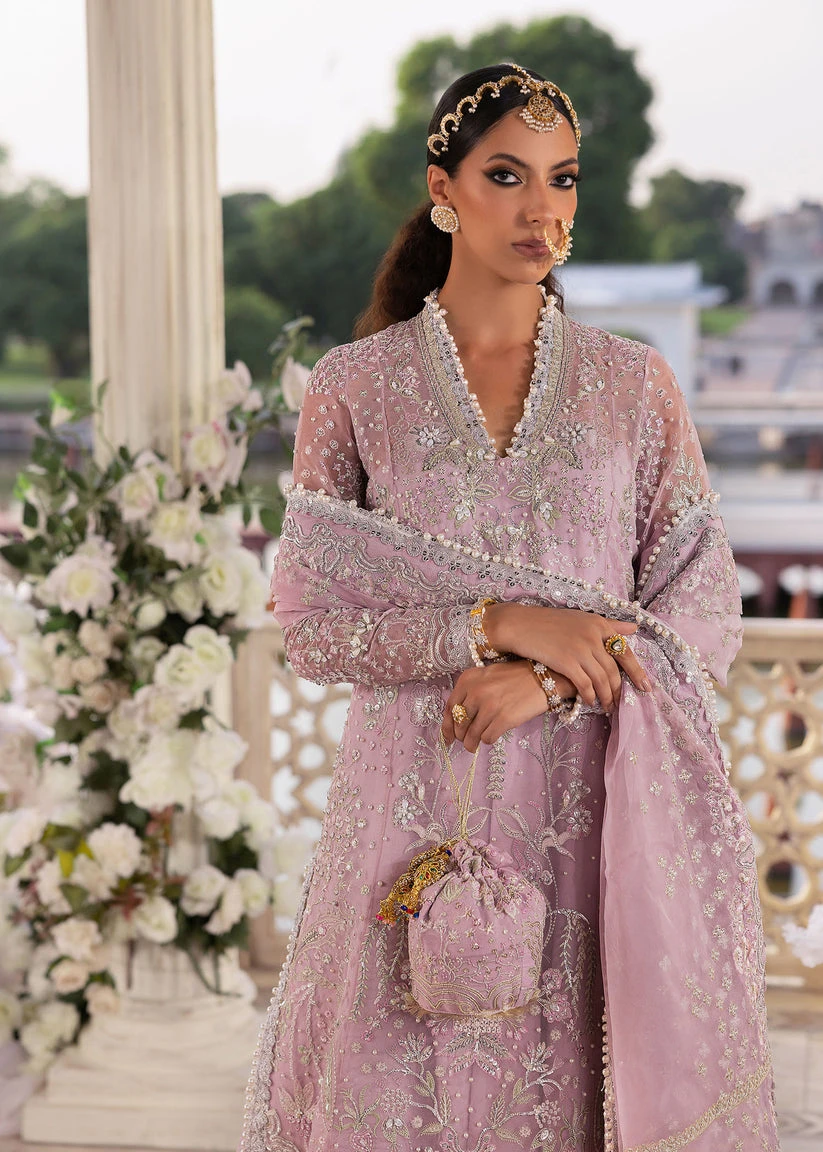 Pakistani Wedding Dress In Lilac Lehenga Kameez Style 4 Pakistani Wedding Dress In Lilac Lehenga Kameez Style - Image 2