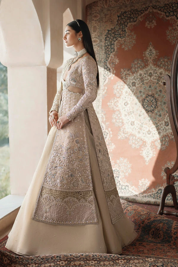 Pakistani Wedding Dress In Open Kameez Lehenga Style 4 Pakistani Wedding Dress In Open Kameez Lehenga Style - Image 2