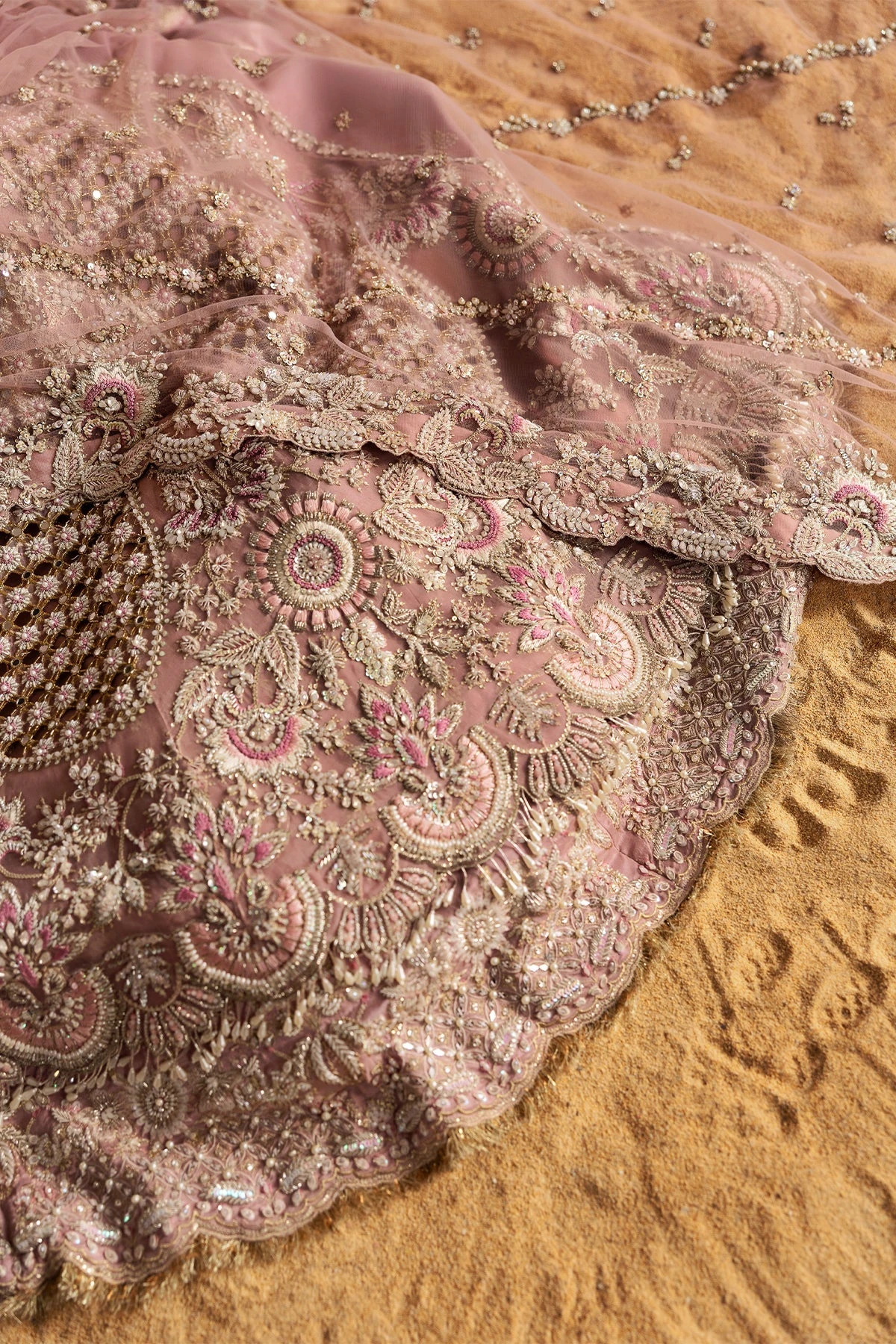 Royal Pakistani Bridal Dress In Wedding Pink Gown Style 8 Royal Pakistani Bridal Dress In Wedding Pink Gown Style - Image 6