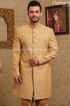 Latest Sherwani Pakistani For Wedding Online #GR103 7 Latest Sherwani Pakistani For Wedding Online #GR103 -LuxPak Bridal Studio Store LatestSherwanisPakistaniforWeddingOnline 2