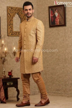 Latest Sherwani Pakistani For Wedding Online #GR103 8 Latest Sherwani Pakistani For Wedding Online #GR103 -LuxPak Bridal Studio Store LatestSherwanisPakistaniforWeddingOnline 3