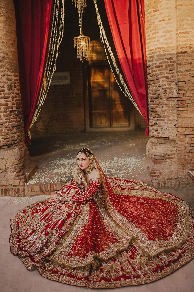 Wedding Red Lehenga And Choli Pakistani Bridal Dress 5 Wedding Red Lehenga And Choli Pakistani Bridal Dress - Image 3