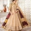Light Brown Embroidered Kalidar Frock Pakistani Wedding Dress With Sharara 1 Light Brown Embroidered Kalidar Frock Pakistani Wedding Dress With Sharara -LuxPak Bridal Studio Store LightBrownEmbroideredKalidarFrockPakistaniWeddingSharara