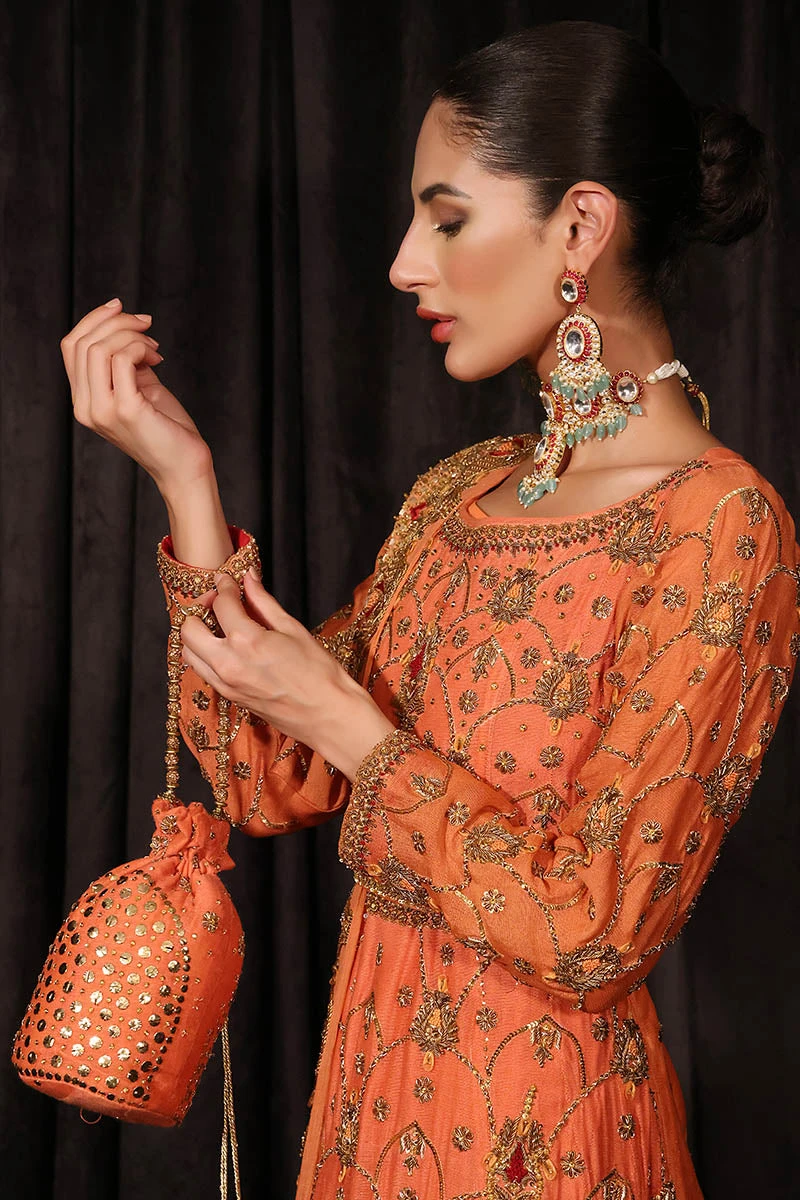 Long Tail Pakistani Bridal Maxi Dress With Dupatta 6 Long Tail Pakistani Bridal Maxi Dress With Dupatta - Image 4