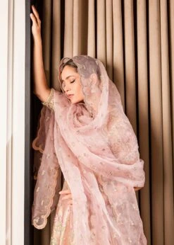 Luxury Pink Embroidered Pakistani Wedding Dress Lehenga Choli -LuxPak Bridal Studio Store LuxuryPinkPakistaniWeddingDressLehengaCholi