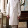Mens White Sherwani For Grooms Wedding Wear #GN100 -LuxPak Bridal Studio Store MensWhiteSherwaniforGroomsWeddingWear