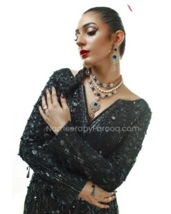 Latest Bridal Maxi Dress Pakistani In Black #BS502 -LuxPak Bridal Studio Store PakistaniBlackDress 387dc8a2 5f1a 4d08 8e57 163a0036555f