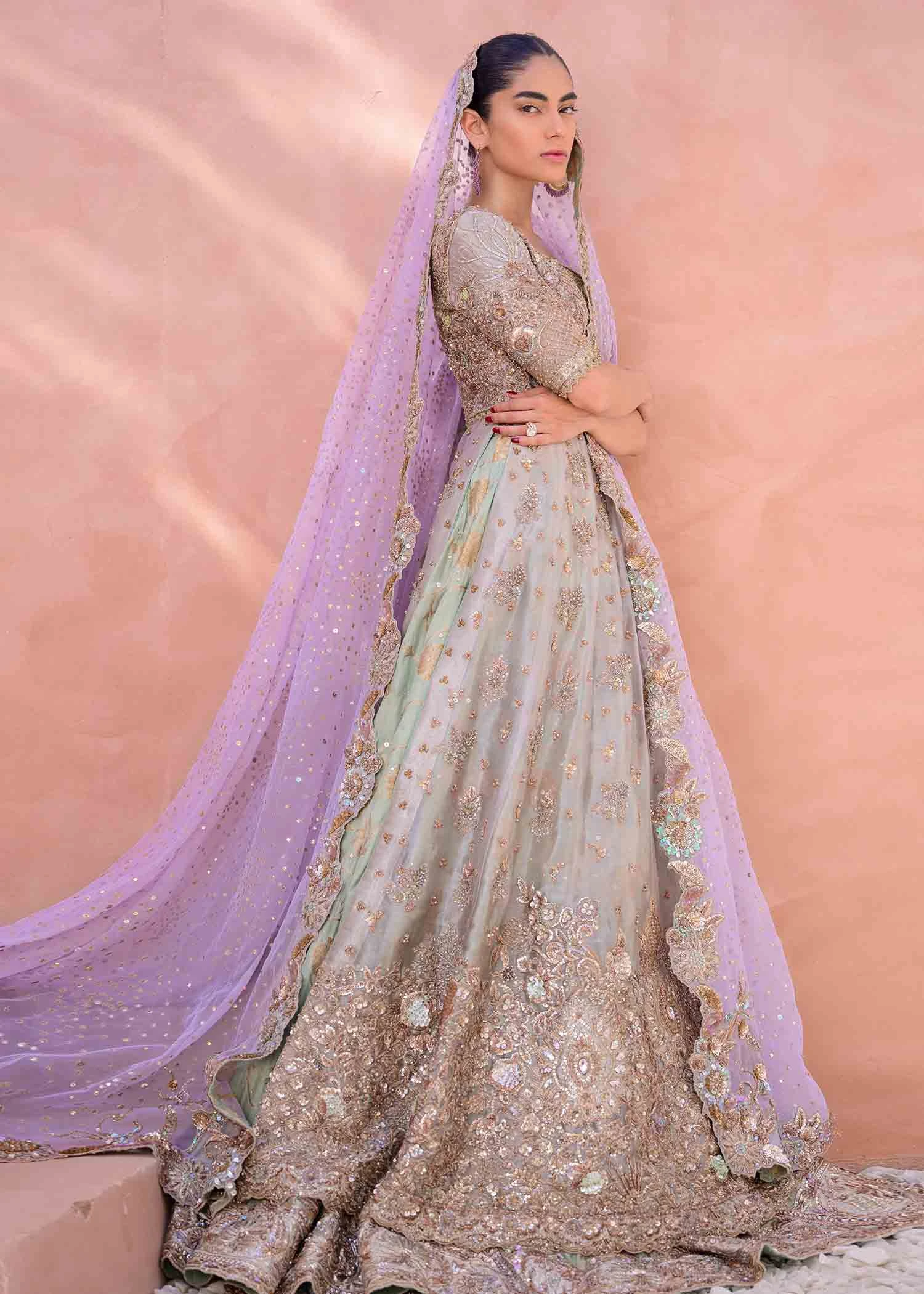 Pakistani Bridal Dress In Classic Lehenga Gown Style 3 Pakistani Bridal Dress In Classic Lehenga Gown Style