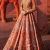 Pakistani Bridal Dress In Jacket And Lehenga Style