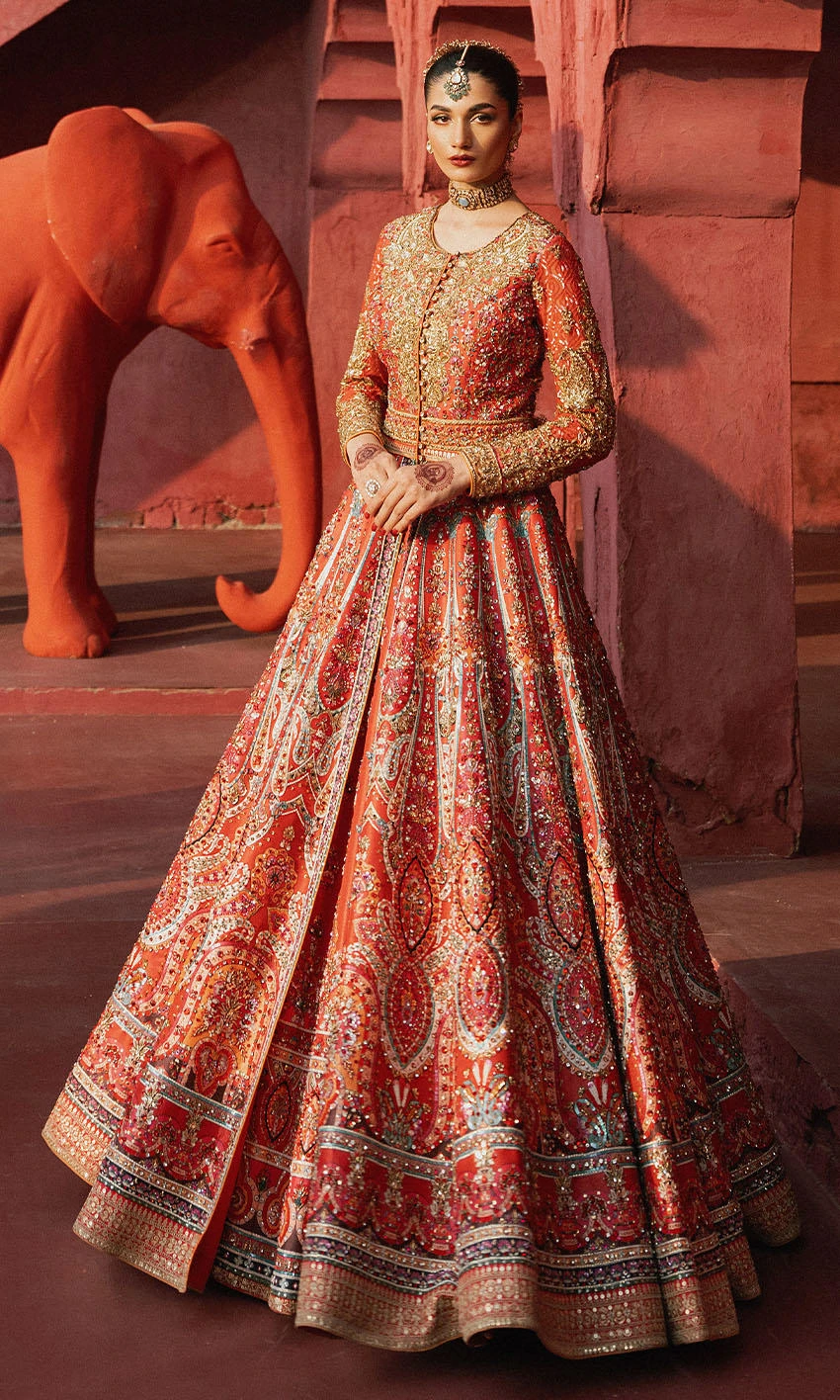 Pakistani Bridal Dress In Jacket And Lehenga Style 3 Pakistani Bridal Dress In Jacket And Lehenga Style