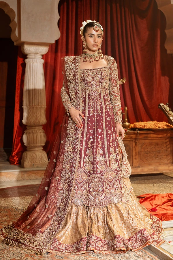 Pakistani Bridal Dress In Kameez And Gharara Style 3 Pakistani Bridal Dress In Kameez And Gharara Style