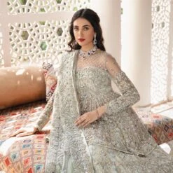 Pakistani Bridal Dress In Lehenga And Peplum Style