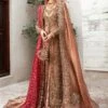 Pakistani Bridal Dress In Open Kameez And Lehenga Style 1 Pakistani Bridal Dress In Open Kameez And Lehenga Style -LuxPak Bridal Studio Store PakistaniBridalDressinOpenKameezandLehengaStyle