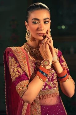 Pakistani Bridal Dress In Purple Lehenga Shirt Style 11 Pakistani Bridal Dress In Purple Lehenga Shirt Style -LuxPak Bridal Studio Store PakistaniBridalDressinPurpleLehengaShirtStyleOnline