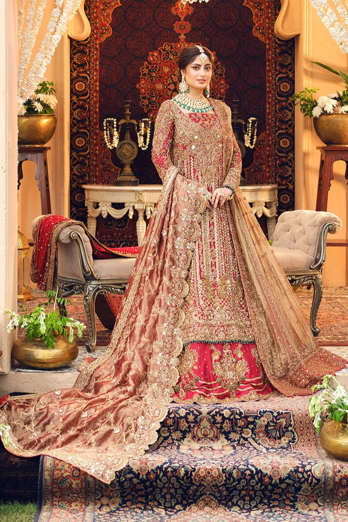Pakistani Bridal Dress In Red Kameez And Lehenga Style 3 Pakistani Bridal Dress In Red Kameez And Lehenga Style
