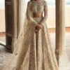 Pakistani Bridal Dress In Yellow Choli Lehenga Style 1 Pakistani Bridal Dress In Yellow Choli Lehenga Style -LuxPak Bridal Studio Store PakistaniBridalDressinYellowCholiLehengaStyle