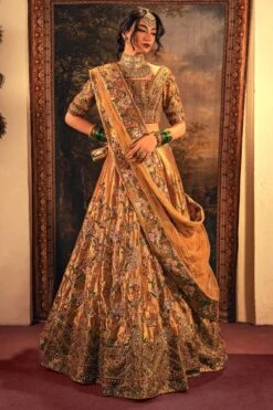 Pakistani Bridal Lehenga Choli Dupatta Wedding Dress