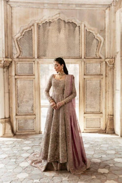 Pakistani Bridal Outfit In Pishwas Frock Lehenga Style -LuxPak Bridal Studio Store PakistaniBridalOutfitinFrockLehengaStyle