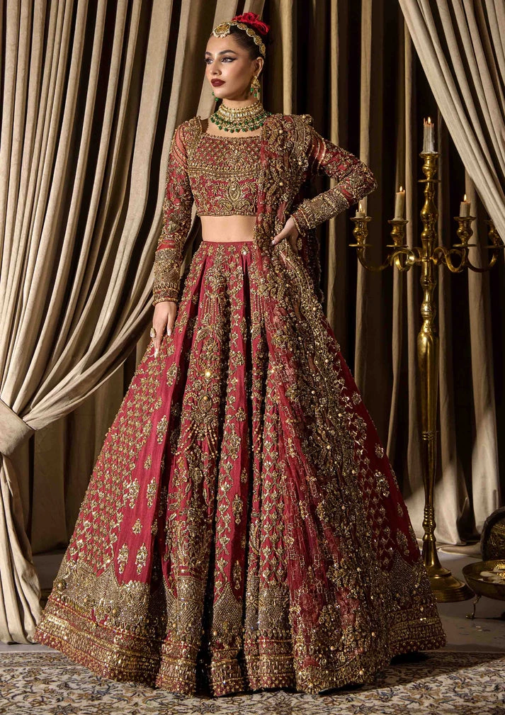 Pakistani Bridal Outfit In Wedding Lehenga Choli Style 4 Pakistani Bridal Outfit In Wedding Lehenga Choli Style - Image 2
